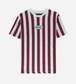 POR FAVOR T-Shirt - Natural/Burgundy Stripes