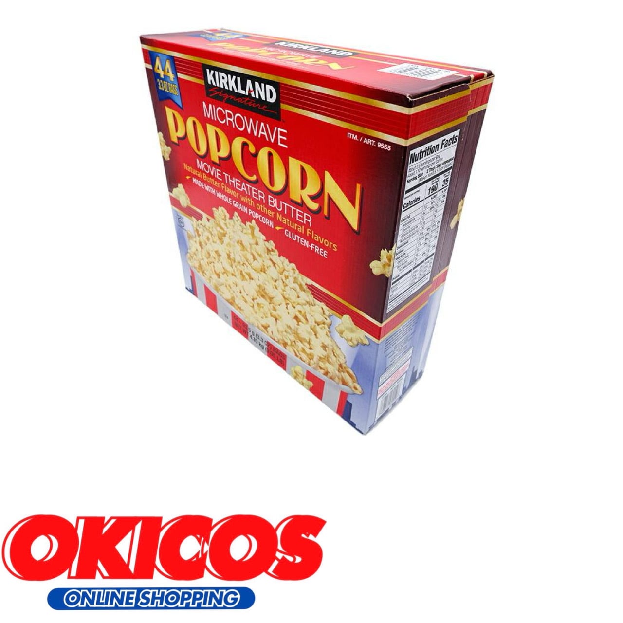 235】カークランド ポップコーン 塩バター味 44袋4.1kg | OKICOS