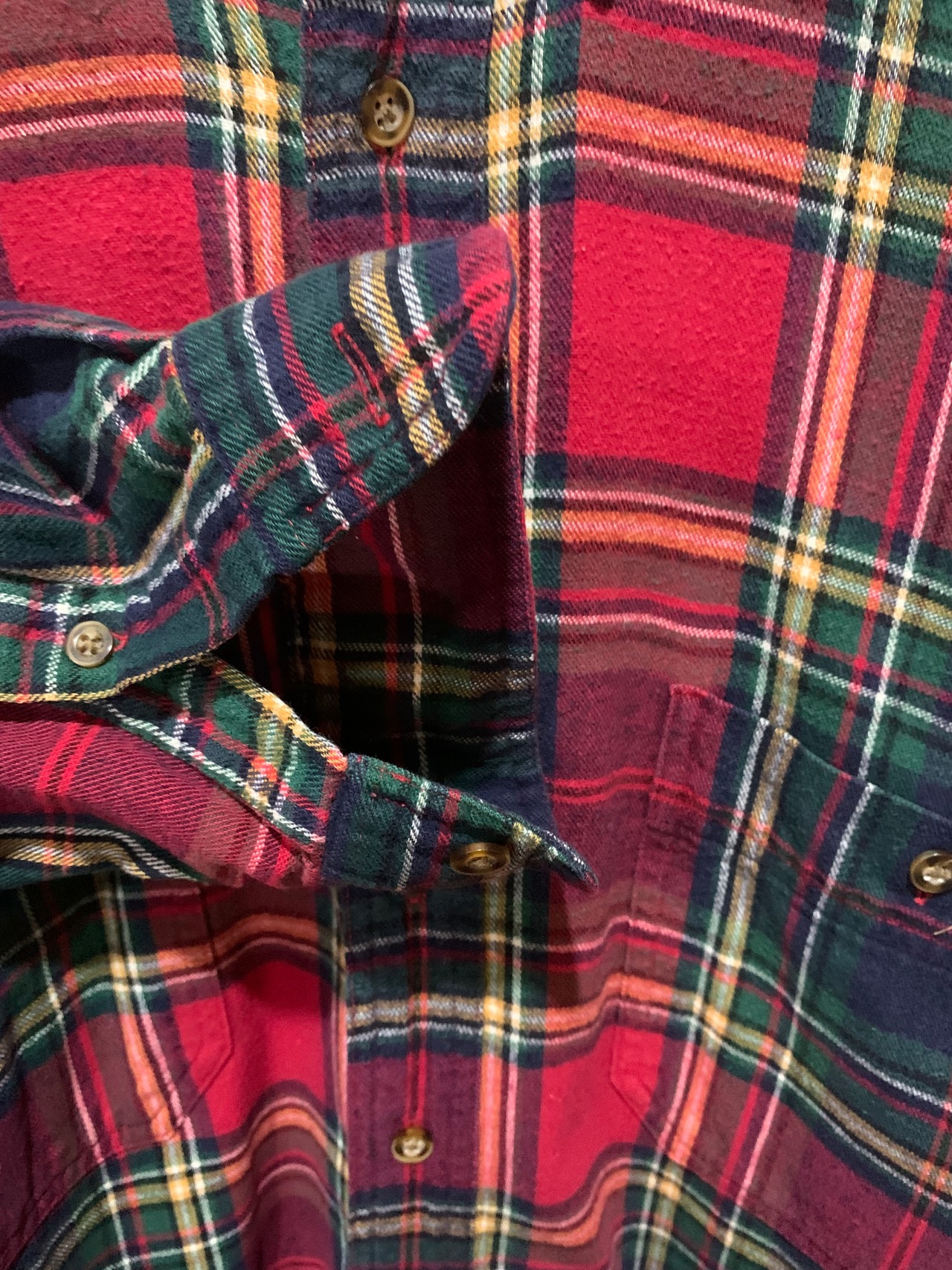 90's Eddie Bauer Flannel Shirt【L】
