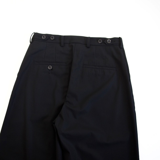 high twist gabardine dress work trousers ／c/#:black (men's free)