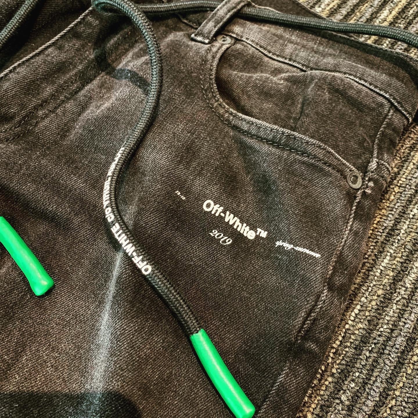 オフホワイト off-white ブラックデニム denim