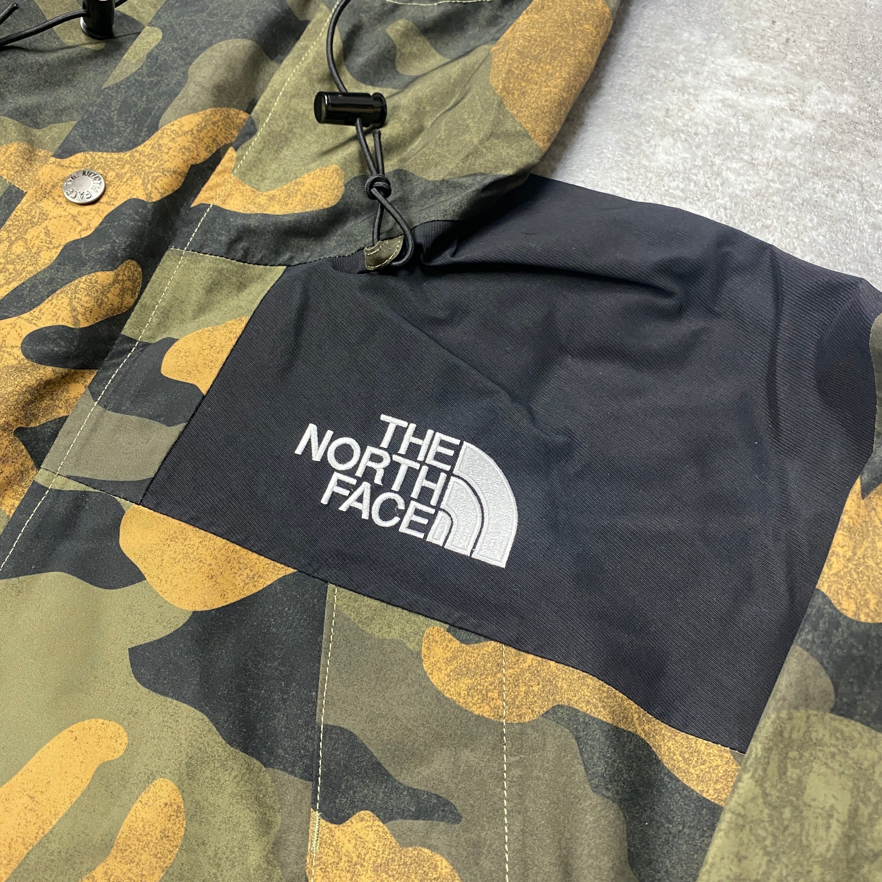 THE NORTH FACE 1990 MOUNTAIN JACKET GTX BURNT OLIVE GREEN WAXED