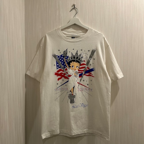 Dead Stock!! 1990s Betty Boop "DIAMOND DUST"T-shirt