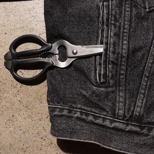 美品 L 先染め Levi's 70507 USA ブラックデニムジャケット 黒 リーバイス
