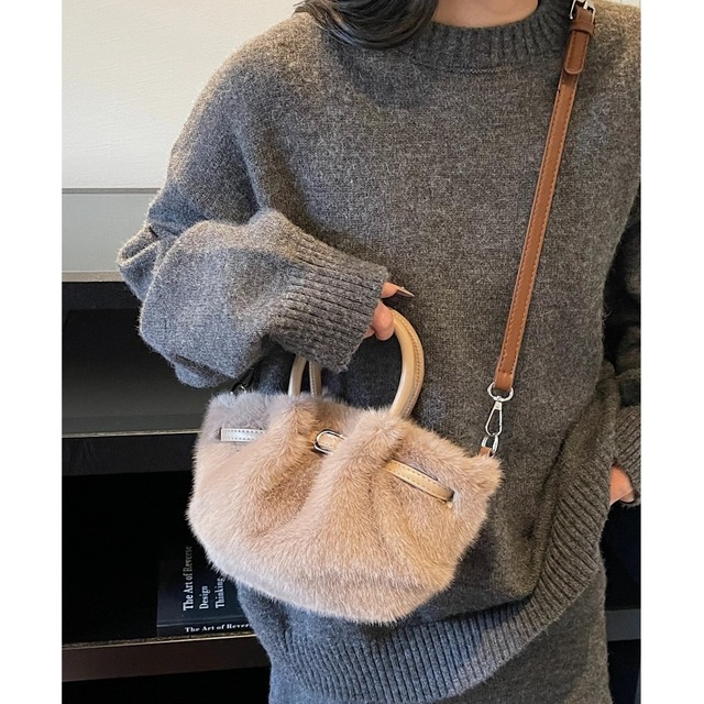 全5色/Fur belt 2way bag　B720