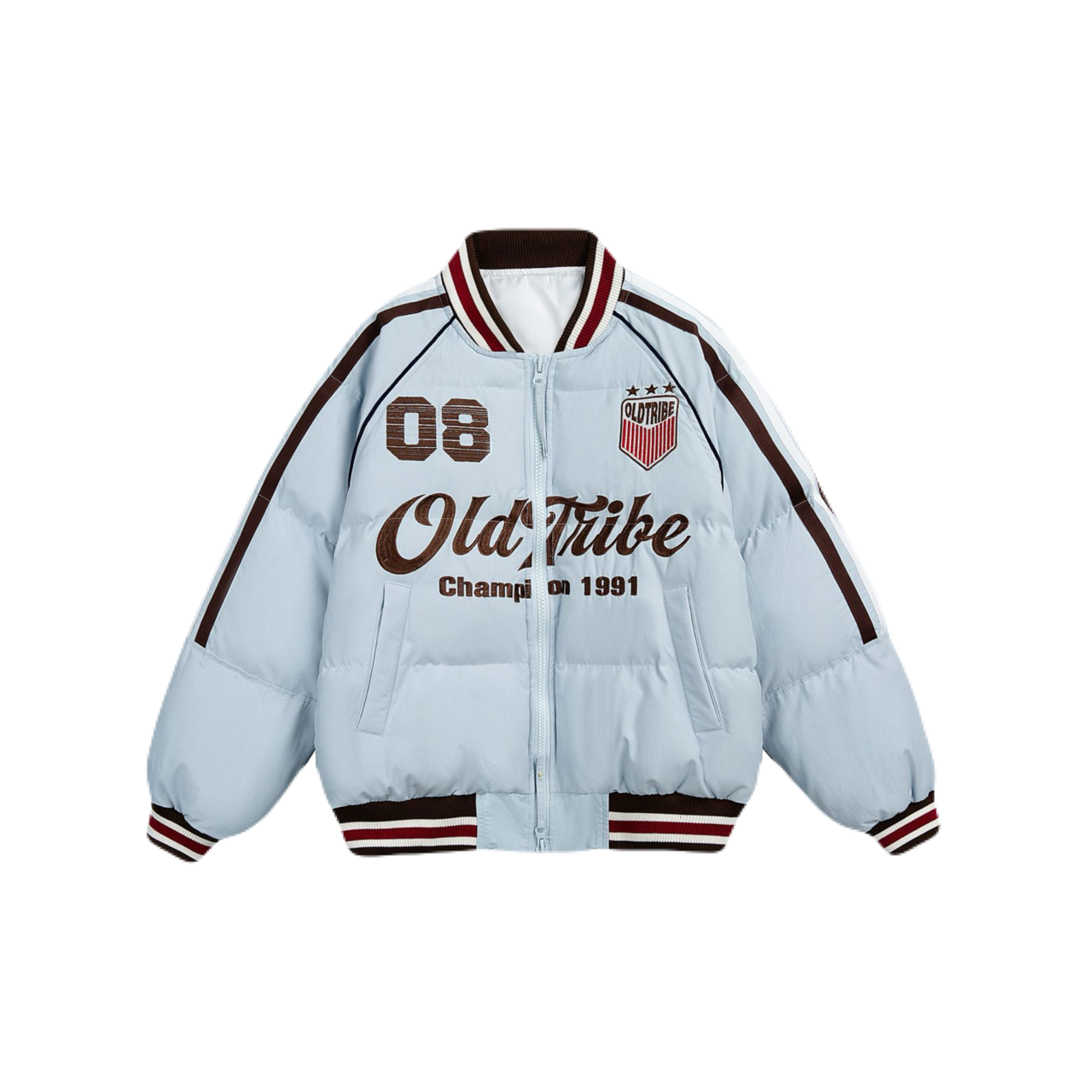 College logo padded jacket S0017