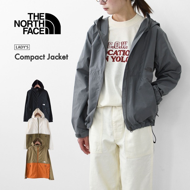 THE NORTH FACE  [ザ ノースフェイス正規代理店] W's  Compact Jacket [NPW72230] コンパクトジャケット（レディース）・ナイロンジャケット・アウター・シェルジャケット・コンパクト・アウトドア・軽量・撥水・LADY'S [2025SS]