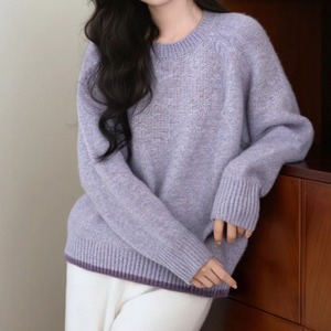 縁リブニットトップス ・9446