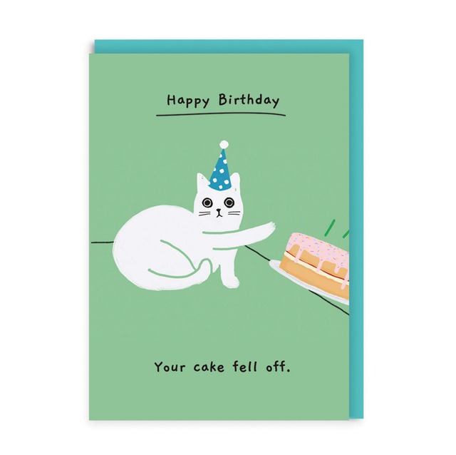 Your Cake Fell Off Birthday Card