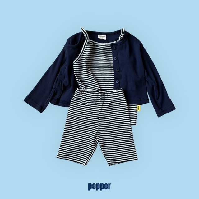 [予約][送料無料]《pepper》Odi Border Leggings(kids)18