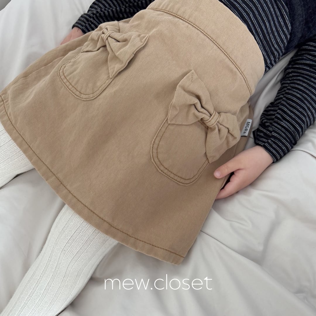 【即納】merry go round / Ribbon mini skirt