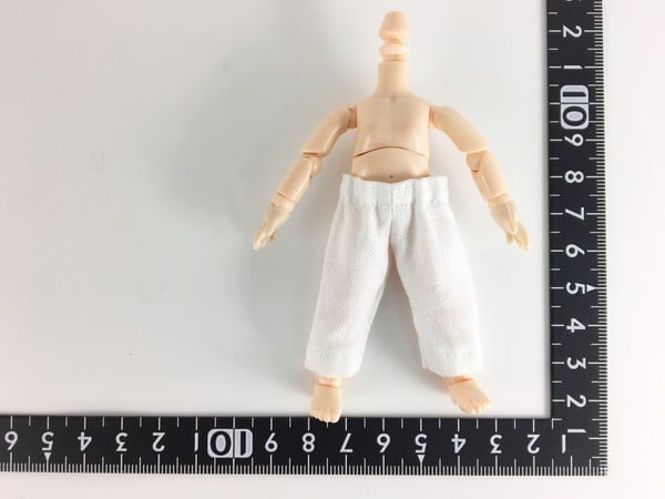燦燦7b ドール服 1/6 オビツ11 イージーパンツ(ワイド)白オックス 15109 - 画像1