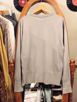 時計刺繍アンティークニット/レトロナイガイNAIGAI古着国産服