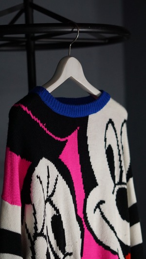 VINTAGE MICKEY&MINNIE COTTON KNIT