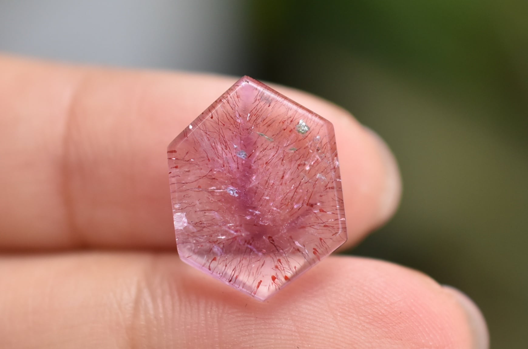 六芒星☆アメシスト入り☆レピドクロサイトインクォーツs841 | Funky