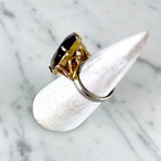 ヴィンテージリング　ブラウン系　12号　レトロカット　 12acde10