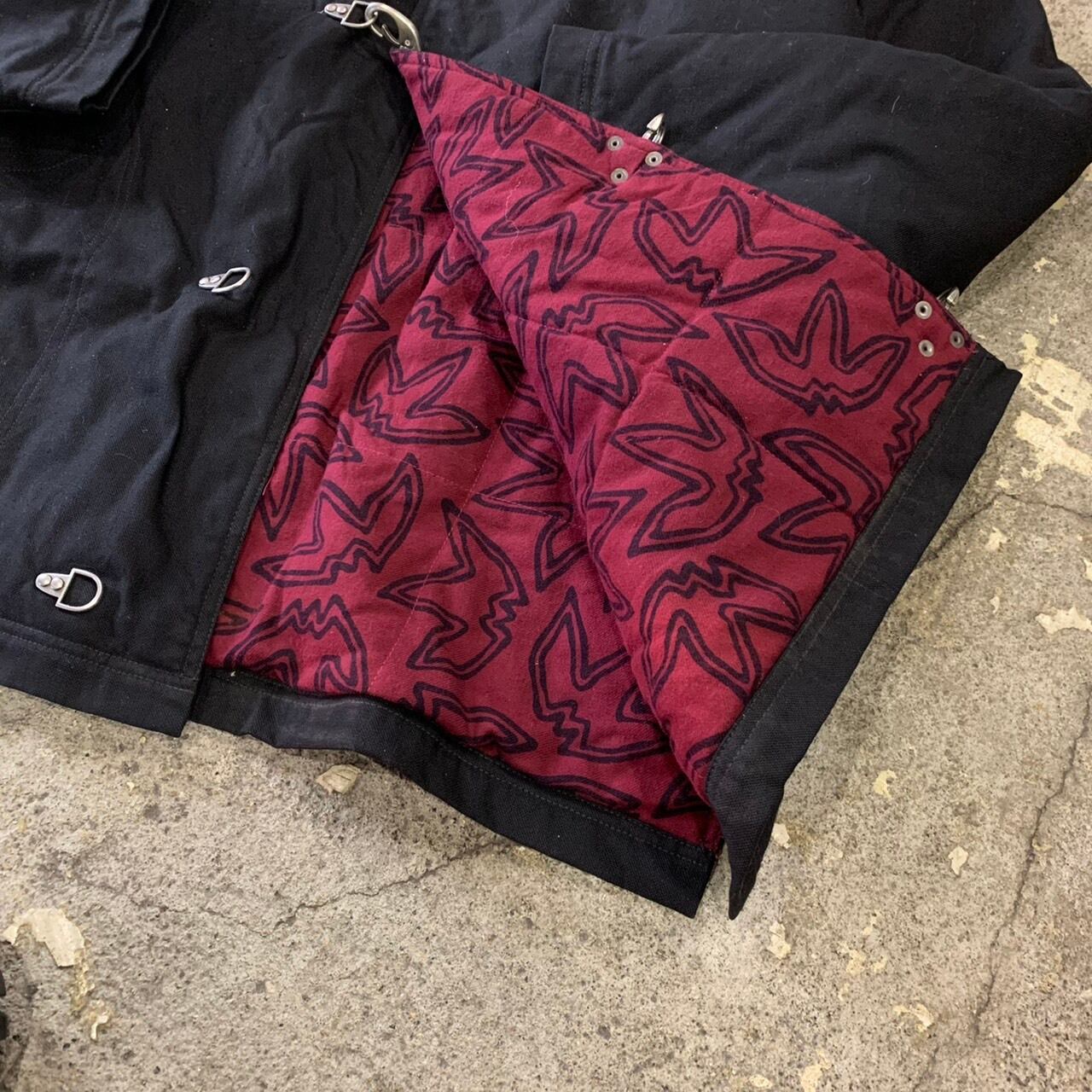 90s adidas fireman pattern coat | What'z up