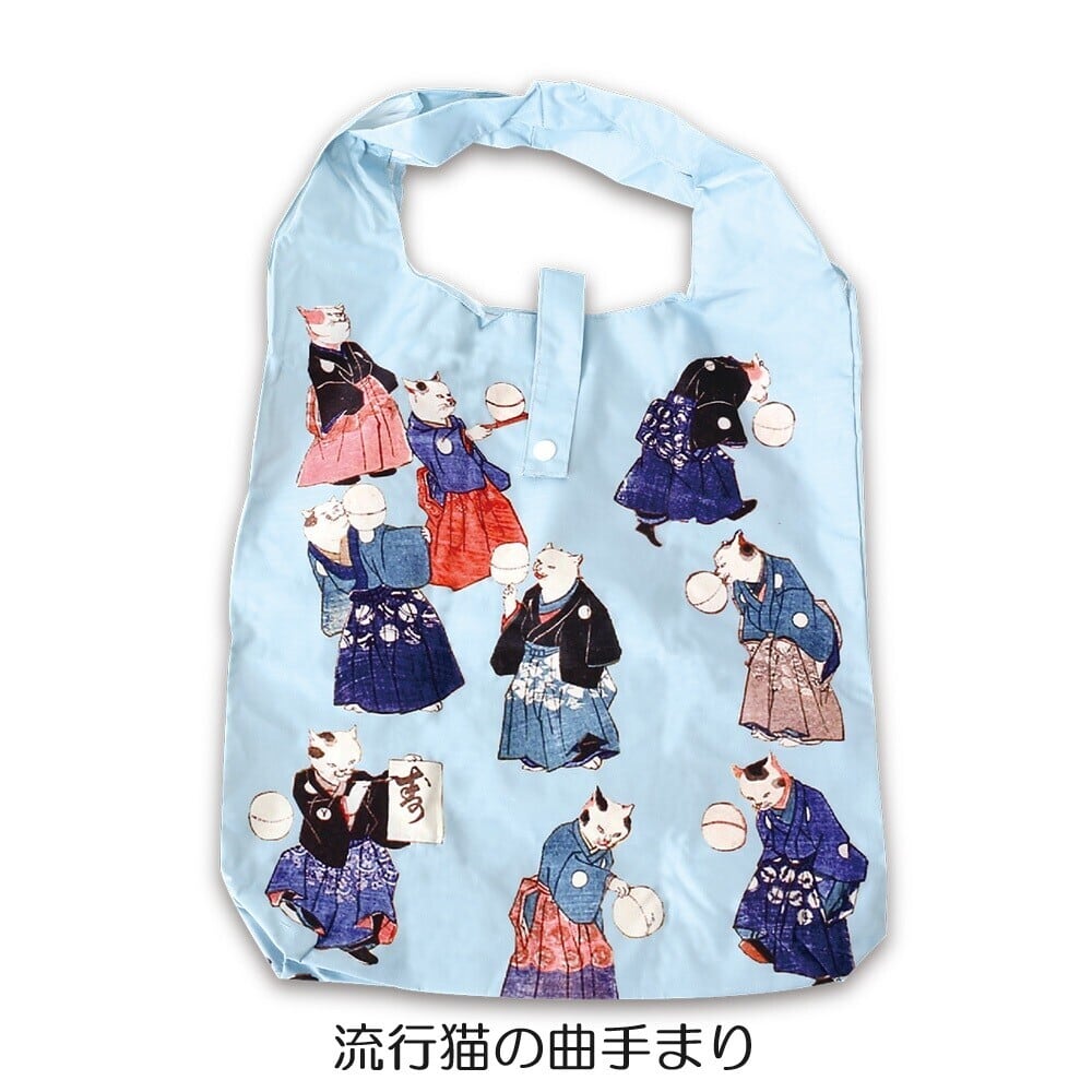 猫エコバッグ(歌川国芳)流行猫の曲手まり | マスノヤ衣料品店