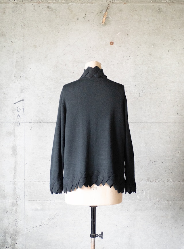 unknown 1980s Jagged hem cardigan