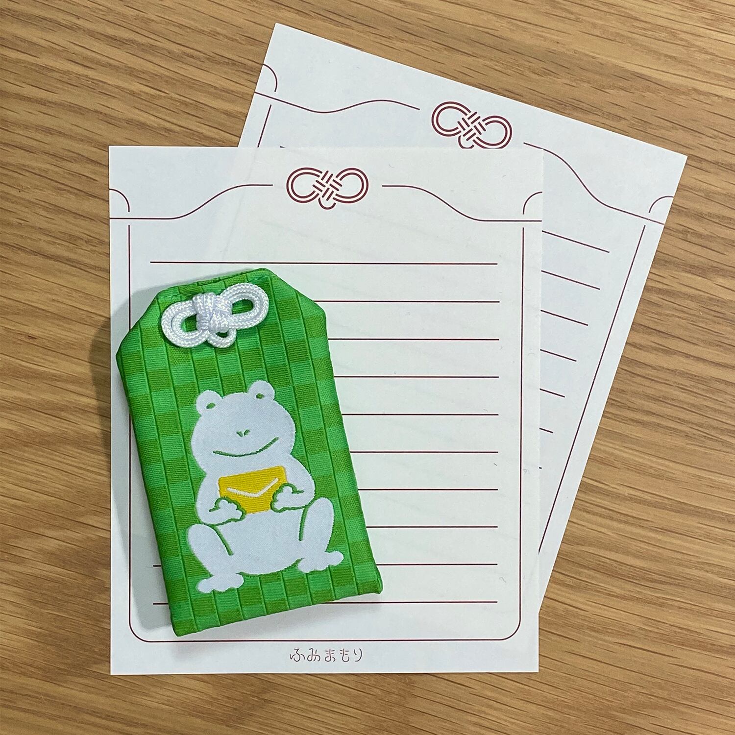 ふみまもり カエル(みどり) | 三角屋 雑貨店