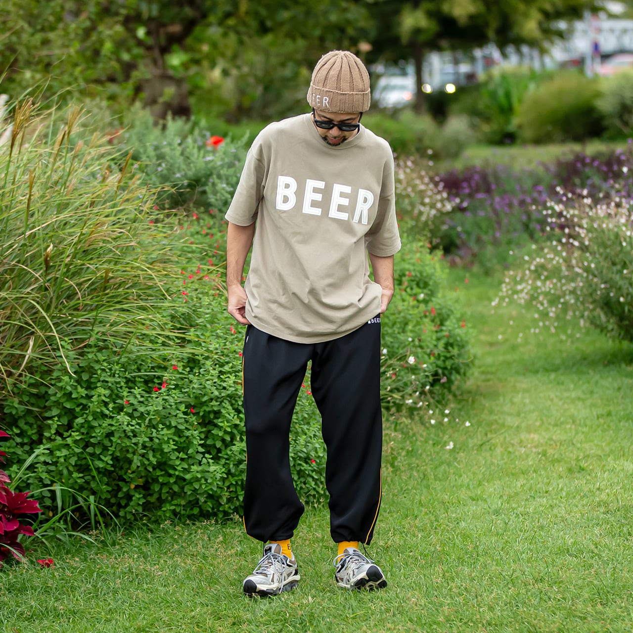 BEER ワンサイズ・サーカスパンツ ジャージ（男女兼用） | BEER
