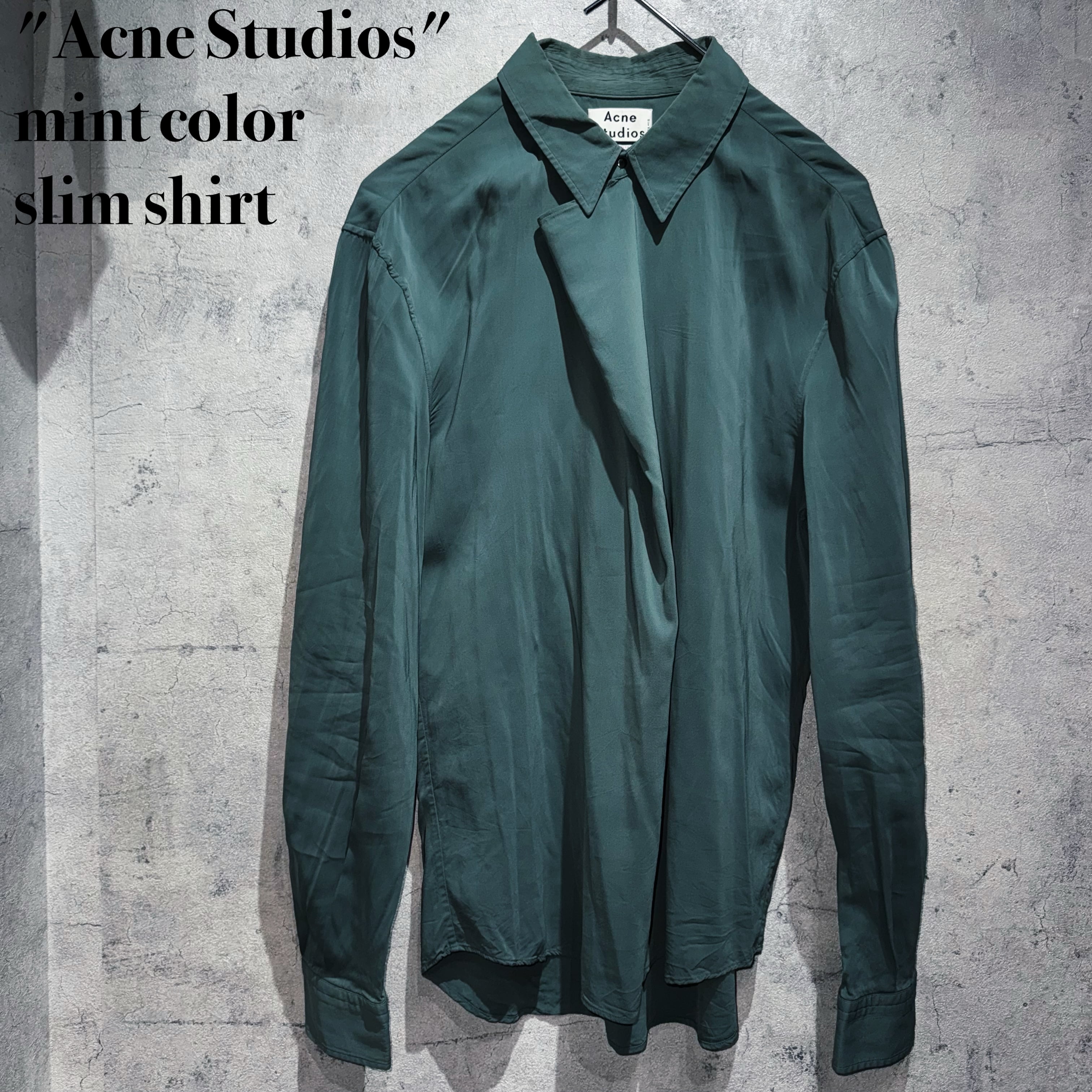"Acne Studios"mint color slim shirt