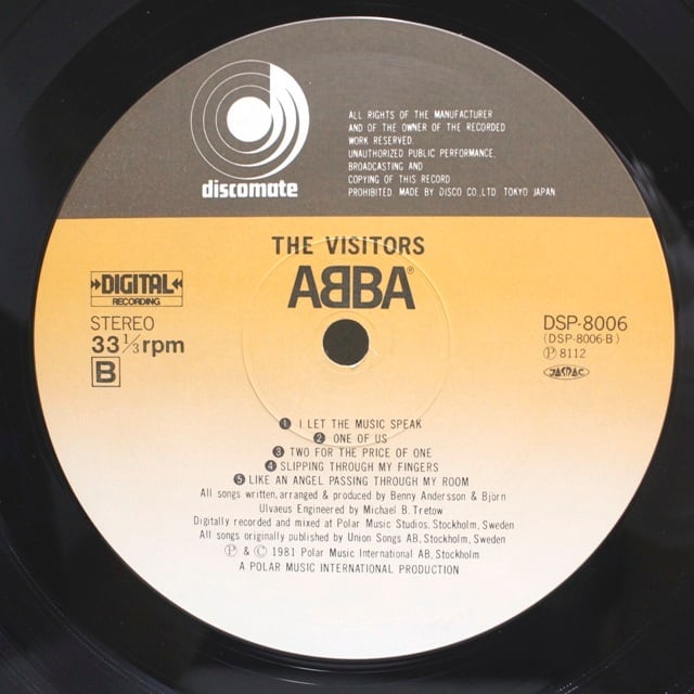 ABBA / The Visitors [DSP-8006] - 画像4