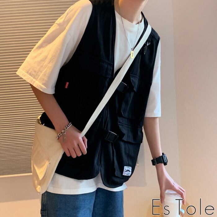 お支払い確認後20日以内発送】EsTole フィッシングベスト おしゃれ