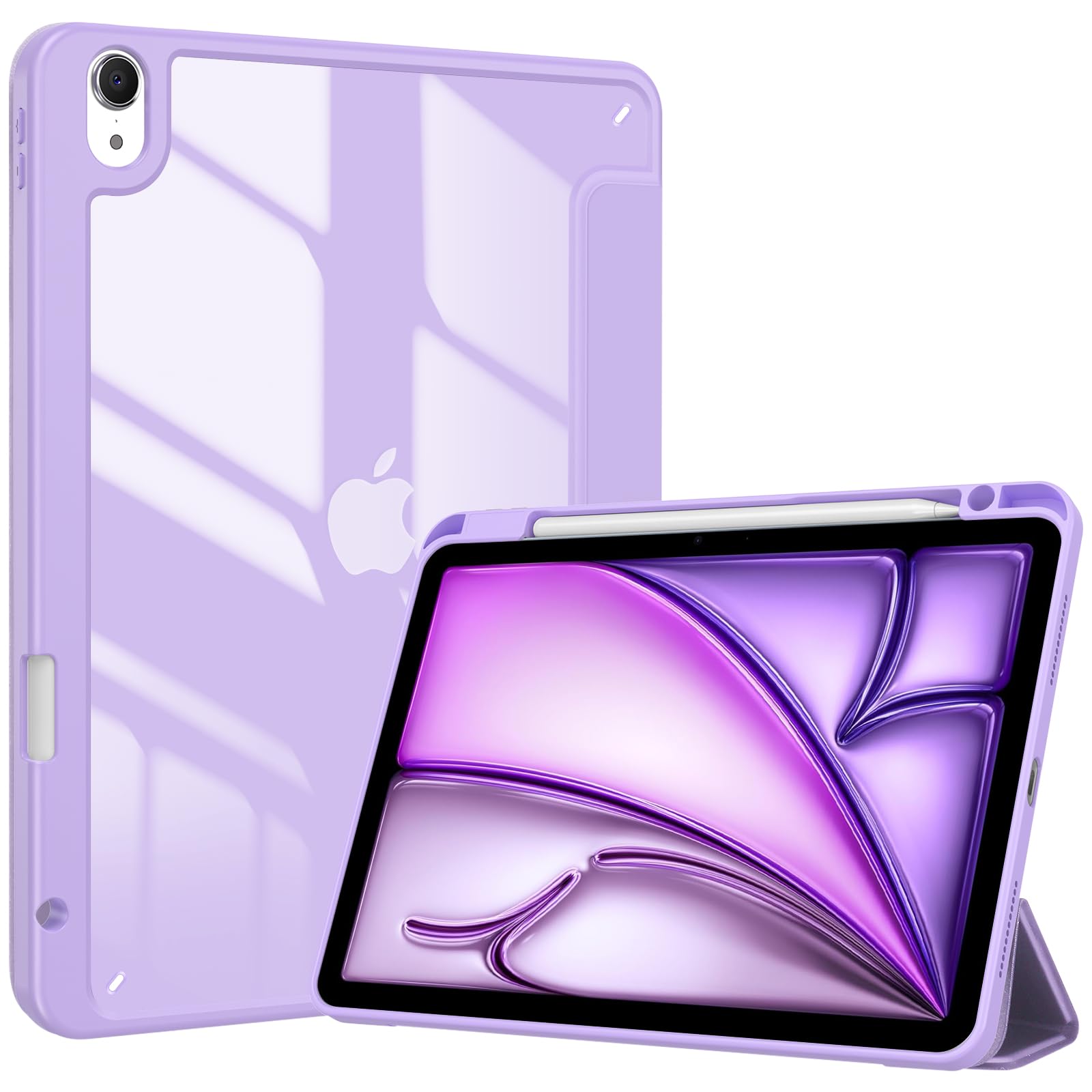 ProCase iPad Air 11インチ M4/M3/M2 Air 5/4用 ケース カバー -パープル