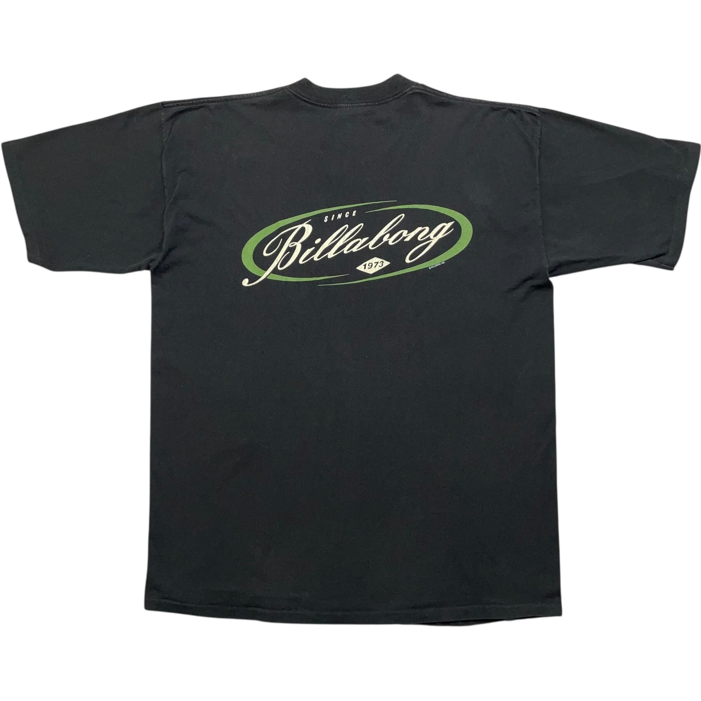 《XL》BILLABONG Tシャツ 両面プリント ロゴプリント シングルステッチ USA製 90年代 vintage no.8066