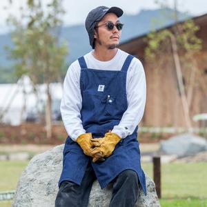 grn outdoor HIASOBI CAMPER APRON GO403Q エプロン キャンプ アウトドア 綿 難燃 撥水 加工 キャンパー 焚き火