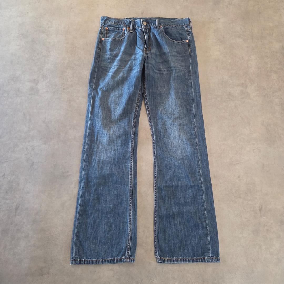 リーバイス527 Levis W33 フレア ブーツ 青 古着 ヒゲ 22200