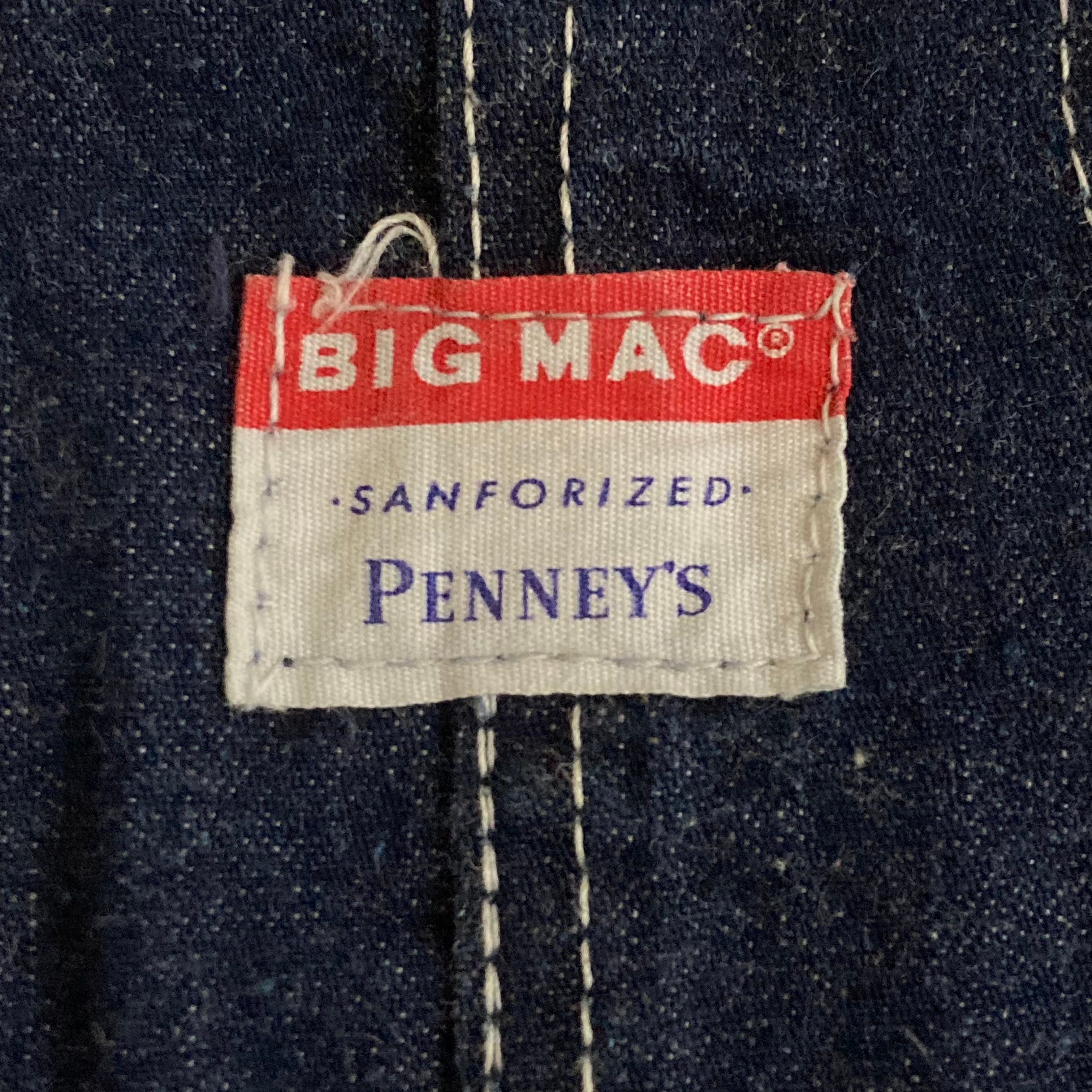 Late1950s〜60s BIGMAC Low-Back Denim Bib Overall | chillrobe