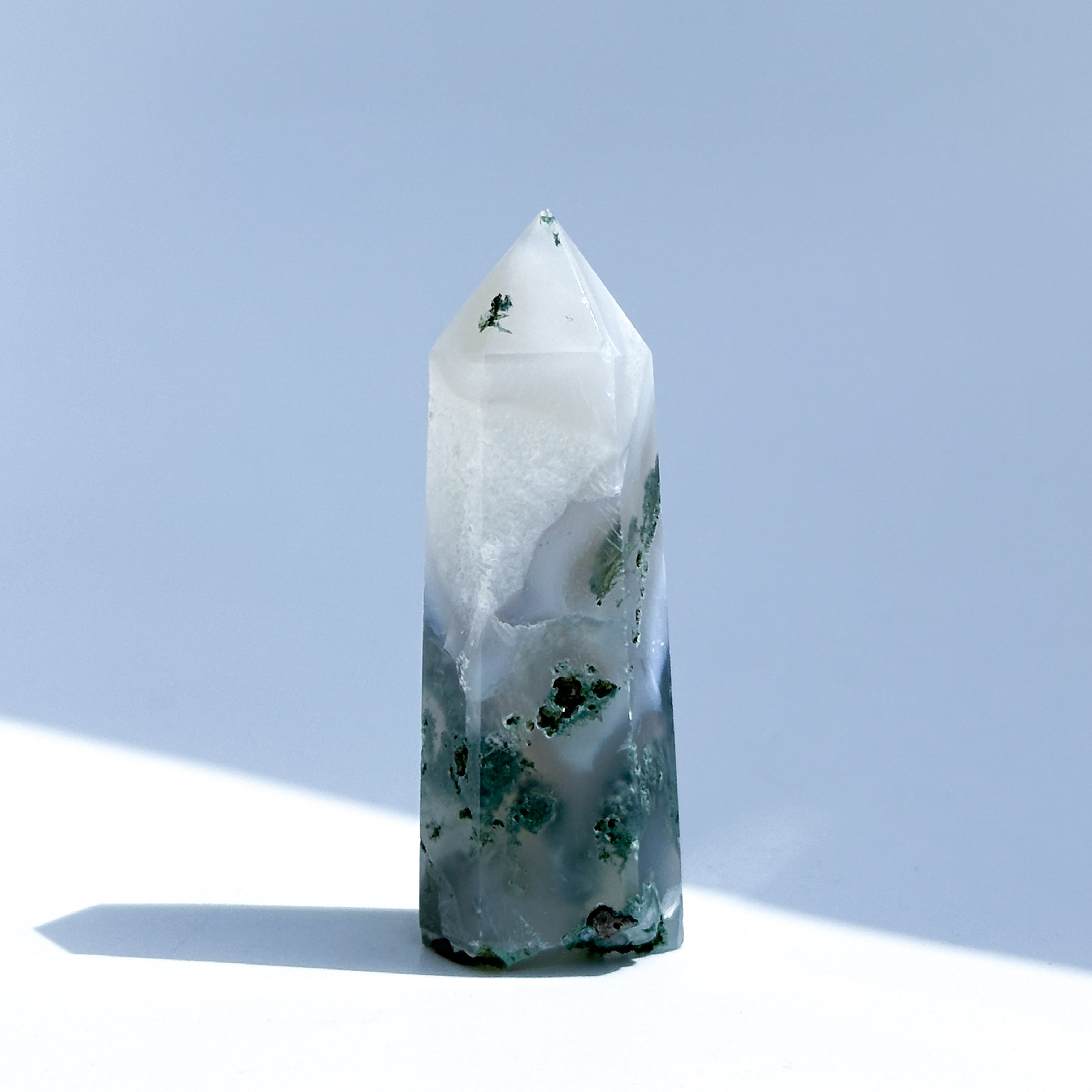 モスアゲート 特大 タワー六角柱 天然石 モスアゲート タワー01◇ Moss Agate ◇天然石・鉱物・パワーストーン