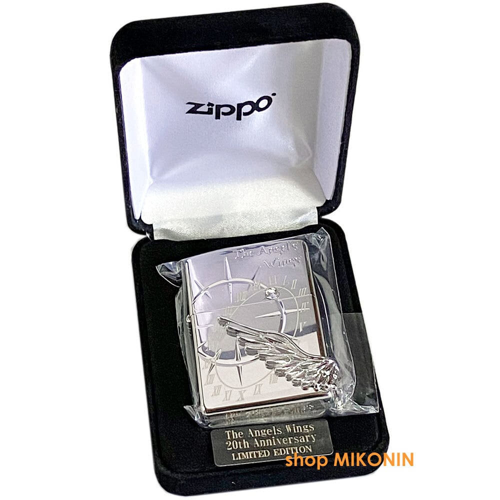 限定 ZIPPO エンジェルウィング 20周年記念 プラチナミラー ジッポー