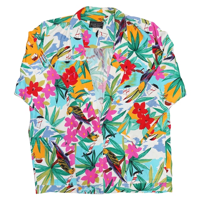 70sVintage TropicalAlohaShirtsJacket