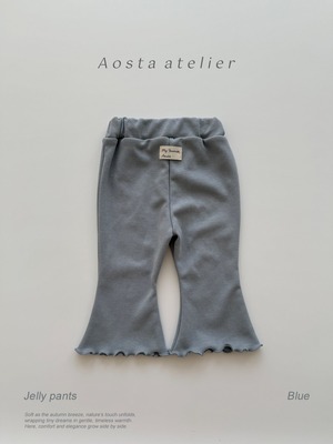 【Aosta】ジェリーフレアパンツ ブルー 70~110cm