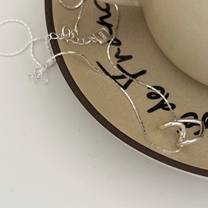 HANA優しいハートのシルバーネックレス