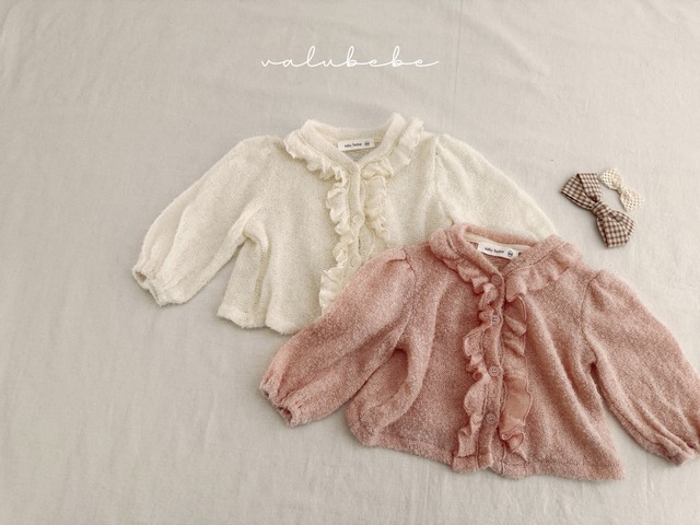 【予約】valubebe / bebe) Jane Frill Cardigan
