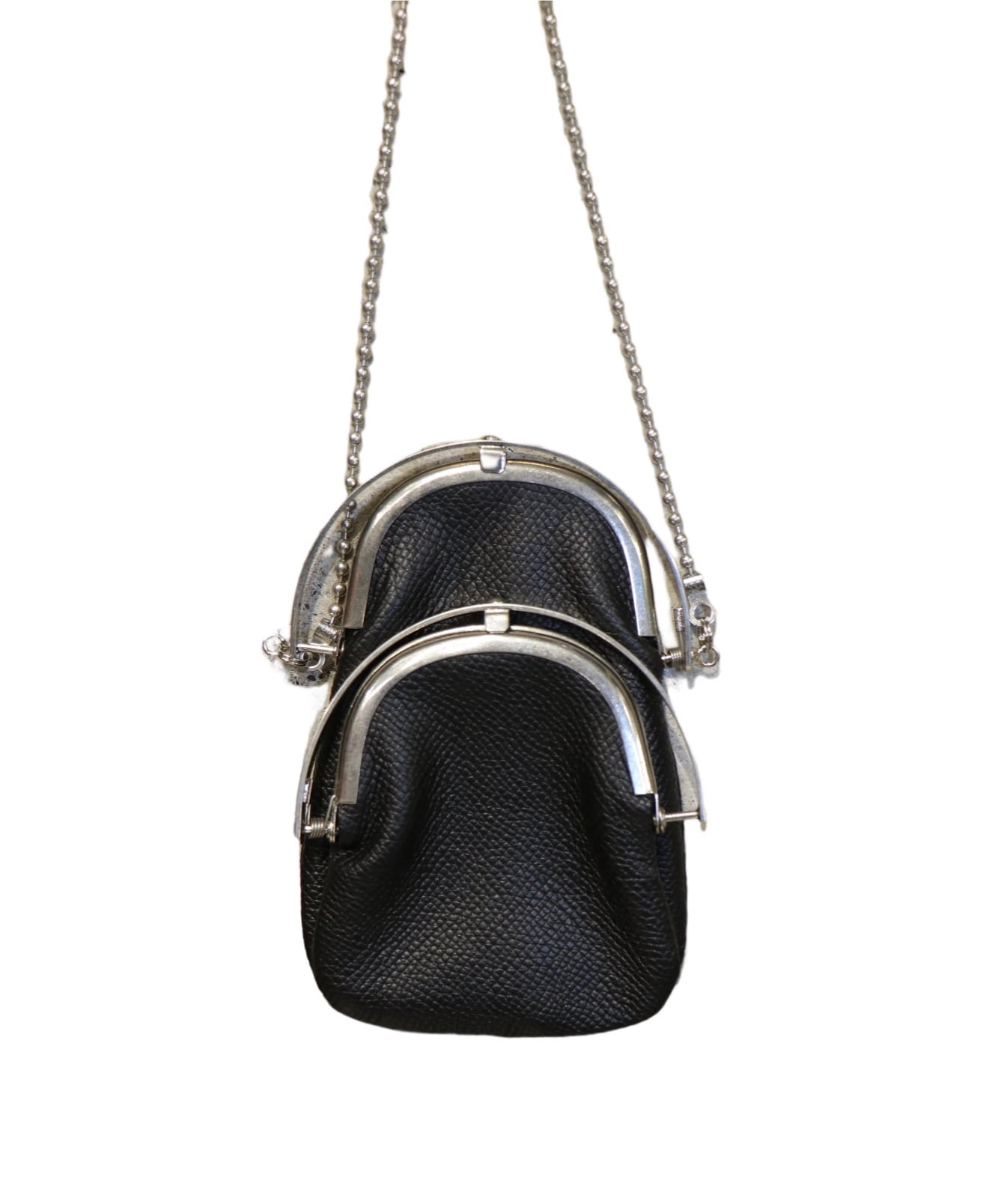 ED ROBERT JUDSON ODD-chain double frame purse(BLACK) B01XCO-14