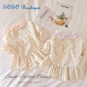 [予約販売] [Soso Boutique] Sweet frilled Blouse