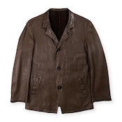 45rpm フォーティーファイブアールピーエム ディアスキン 鹿革 レザー ジャケット サイズ 4 /ブラウン系