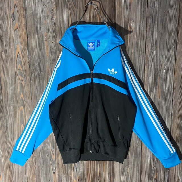 ［adidas］blue and black track jacket