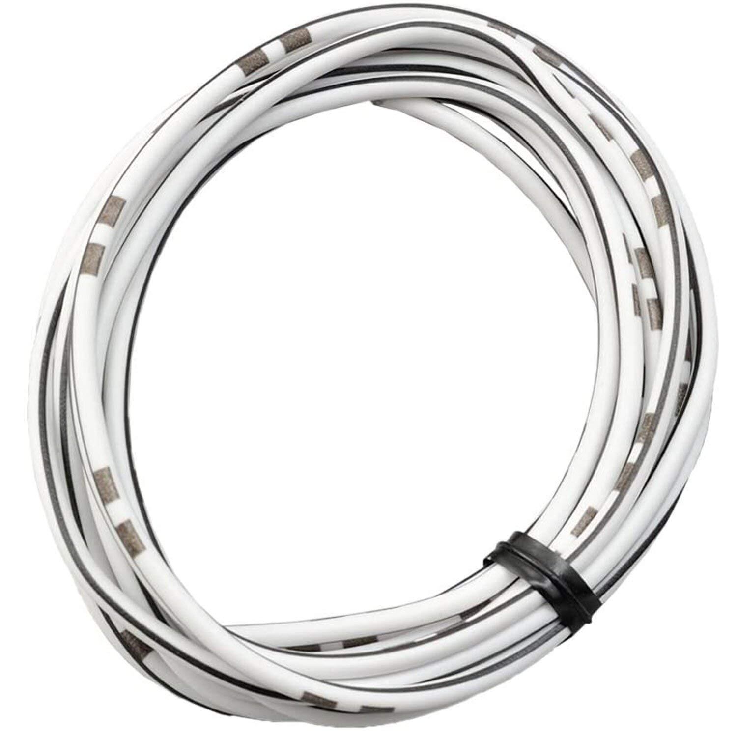 【在庫のみ】デイトナ(Daytona) 純正色ハーネス/2m AVS0.75(許容電力14A12V)白/黒 93193