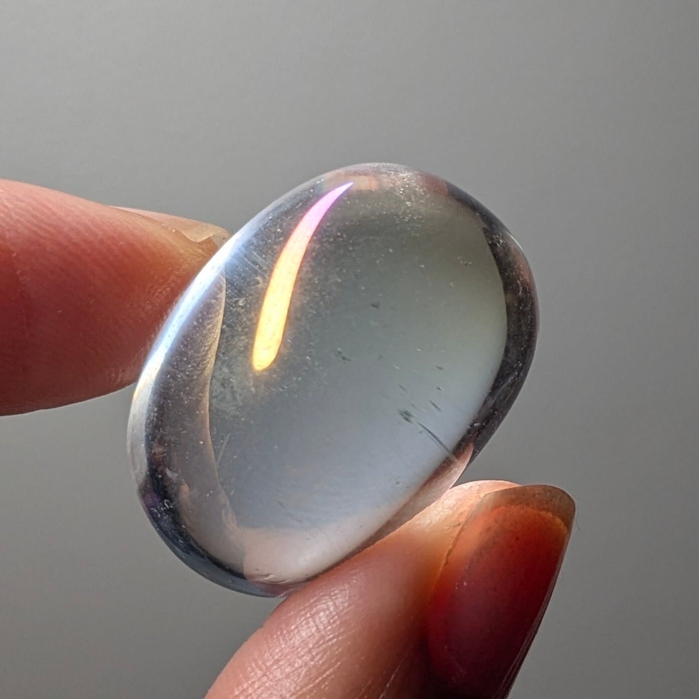 ♡ピンクアゼツライト（通称） ピンククリアクォーツ♡　ダイヤ型　虹 ピンククリアクォーツ 高品質タワー 約63mm | iris imrama stone