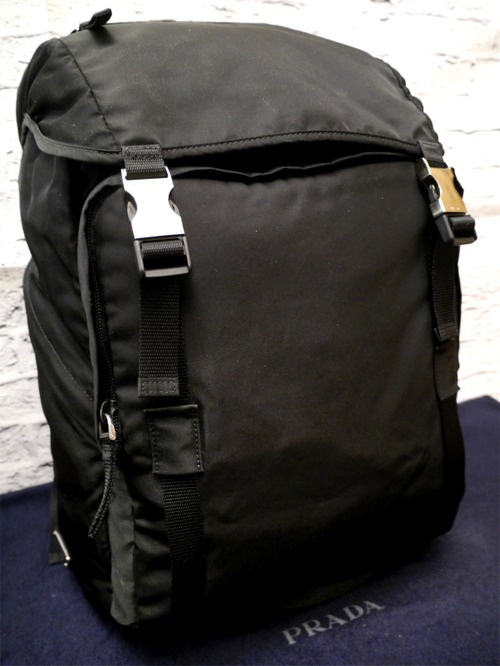 2019美品◆PRADA プラダ 2VZ062 TESSUTO MONTAGN テスート ナイロン バックパック リュック  黒◆ 使い勝手の良さで人気再燃の定番モデル♪