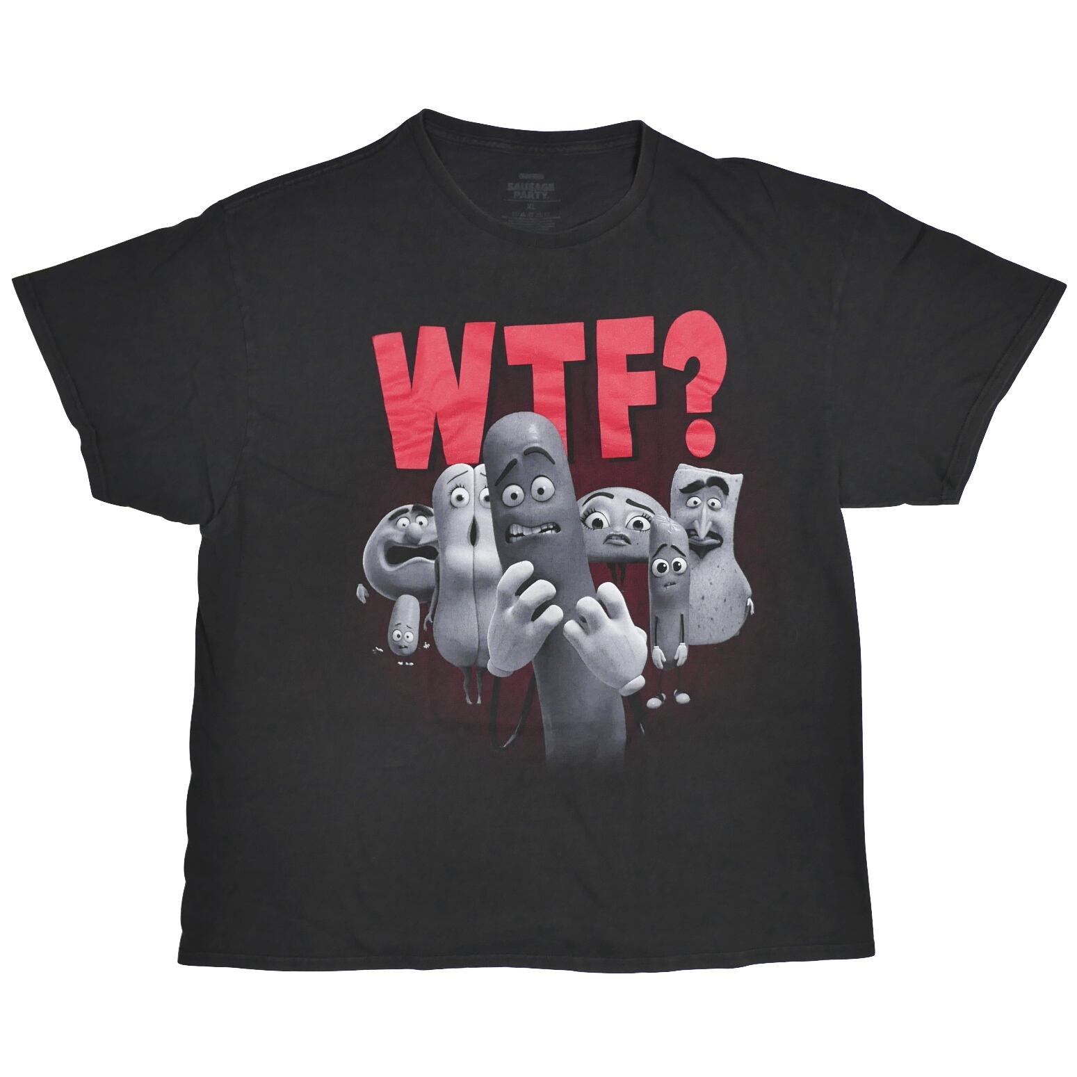 USED【XL】Movie Sausage Party ソーセージパーティー WTF? Tee