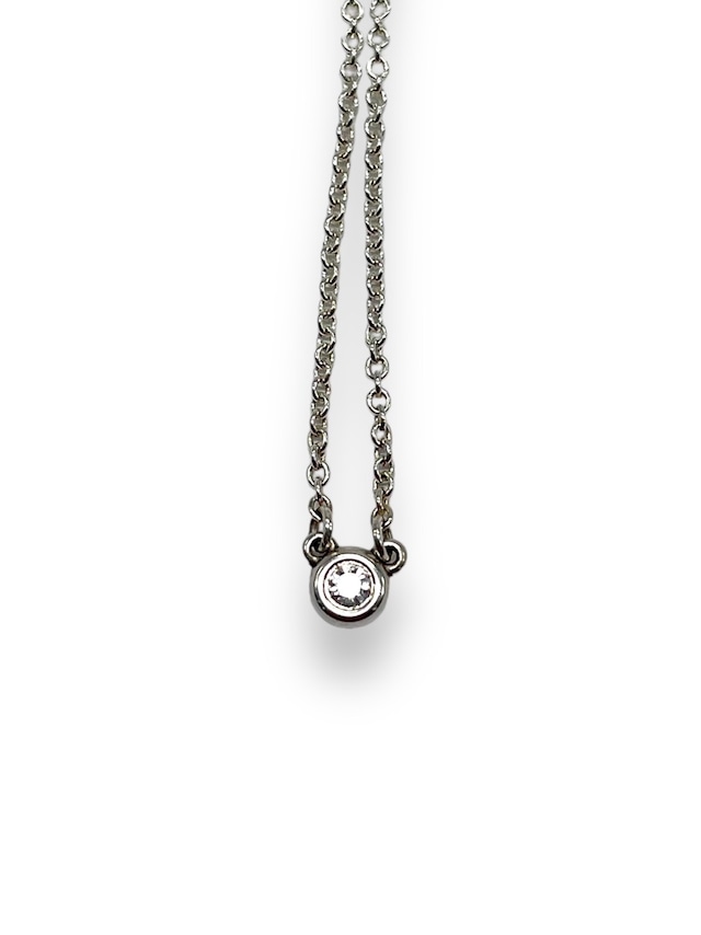 Tiffany&Co. バイザヤード 1Pダイヤ SV925 ネックレス