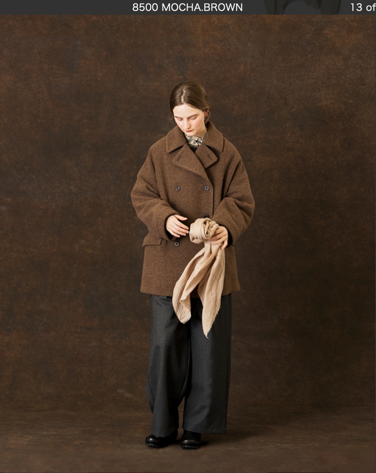 11月中旬入荷予定:maison de soil(メゾンドソイル)JNMDS2451RECYCLE BOA WOOL DOUBLE OVER COAT