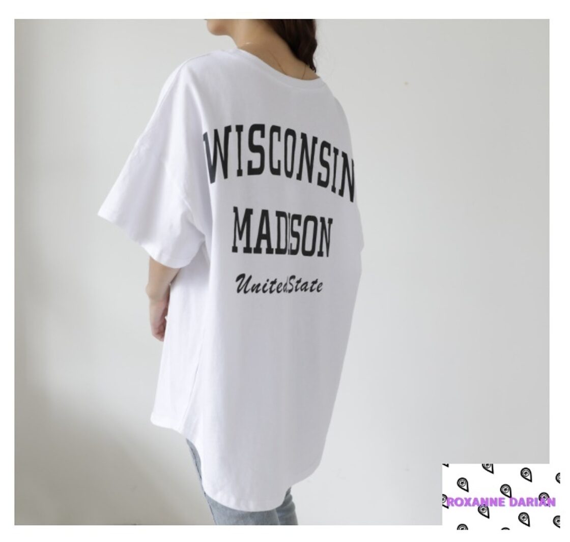 ゆるtシャツ ビックtシャツ バックプリントtシャツ レディース ロング